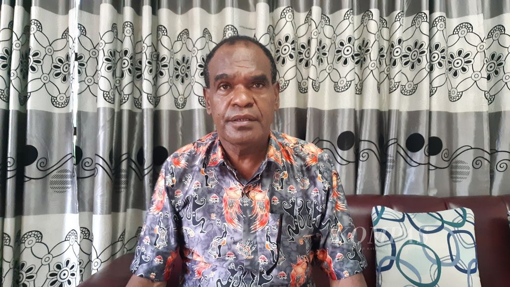 Melkianus Osok, tokoh Kota Sorong, Papua Barat, Rabu (2/2/2022).