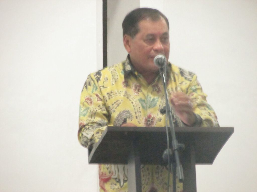Ketua Umum Dewan Koperasi Indonesia Nurdin Halid, di Kupang, Jumat (28/7/2023).