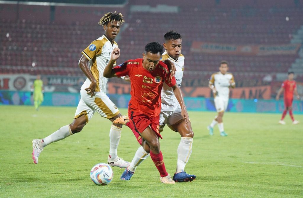 Persija Jakarta menundukkan Dewa United dengan skor 4-1 dalam laga lanjutan BRI Liga 1 2023/2024 di Stadion Kapten I Wayan Dipta, Gianyar, Bali, Sabtu (2/3/2024). 