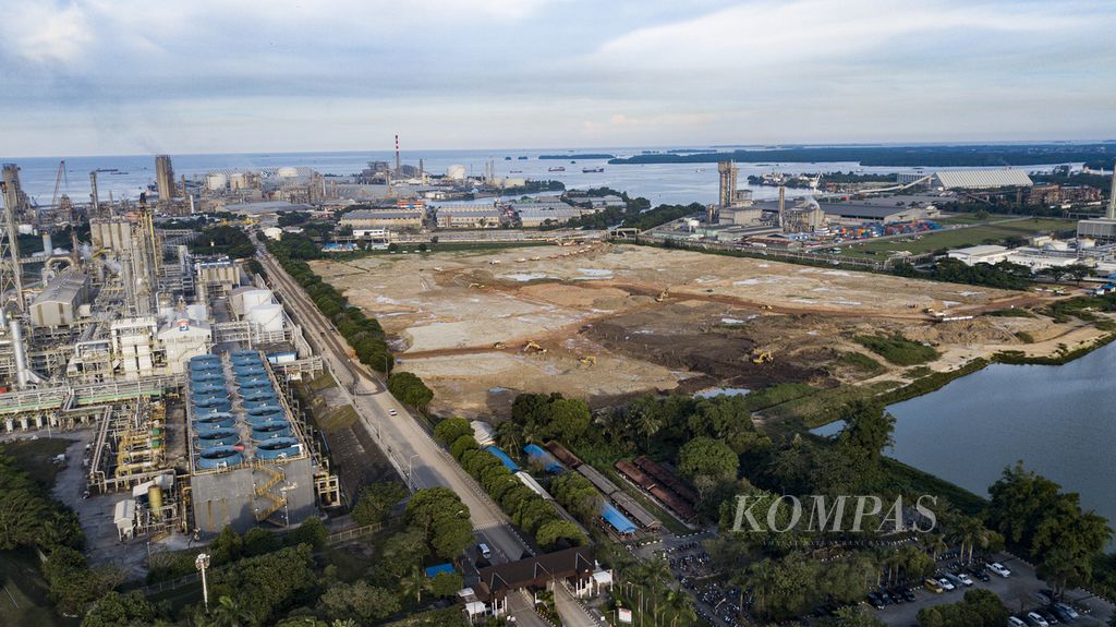 Pabrik PT Pupuk Kalimantan Timur di Bontang, Kalimantan Timur, Senin (12/6/2023). 