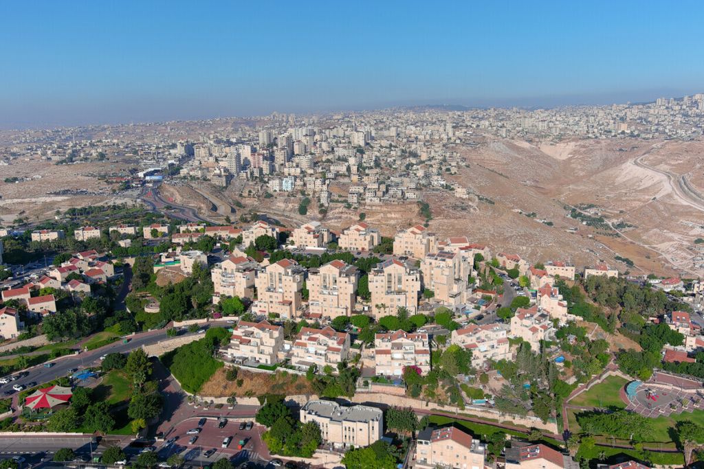 Area permukiman Yahudi, Maale Adumim, di wilayah pendudukan Tepi Barat, 29 Juni 2020. 
