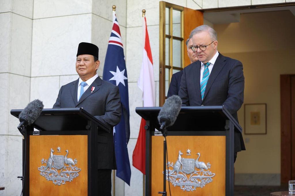 Indonesia dan Australia komitmen menjaga perdamaian kawasan, Selasa (20/8/2024), di Canberra.