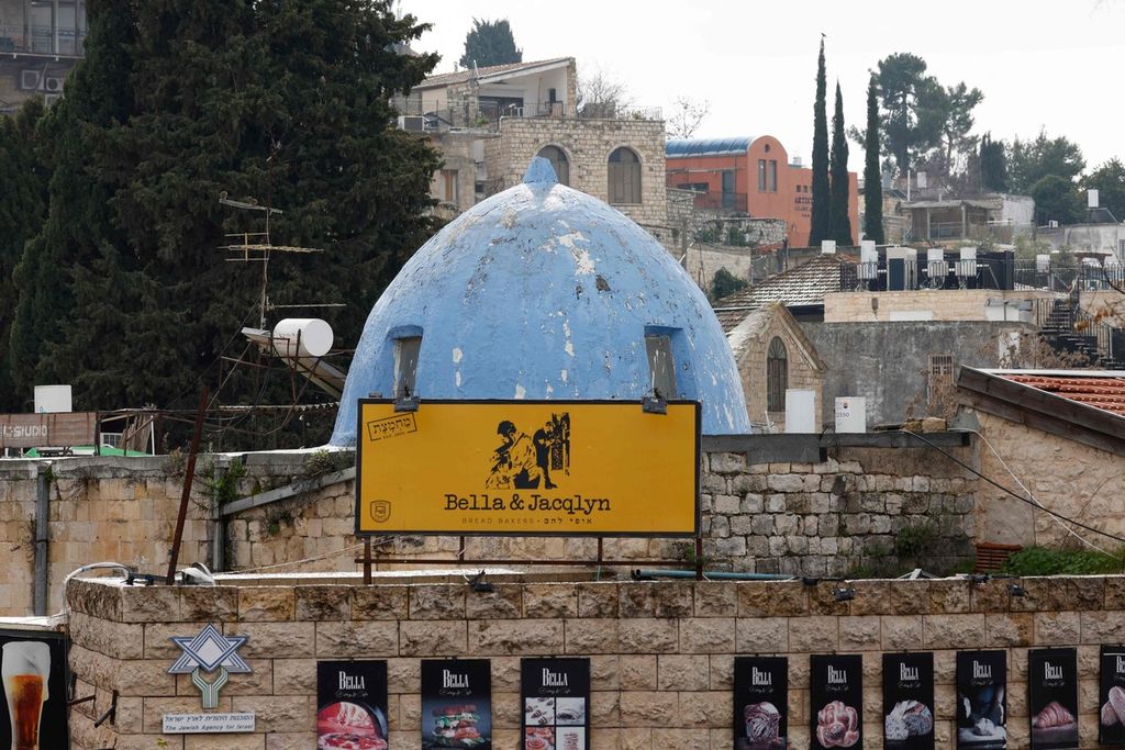 Suasana di kota Safed di utara Israel, Jumat (15/2/2024). 