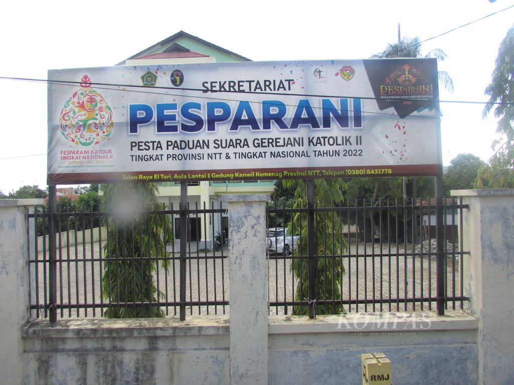 Kantor Sekretariat Pesparani Nasional II di Kupang, Senin (18/7/2022). Pesparani Nasional II di Kupang, 28-31 Oktober 2022 butuh koordinasi intens dari pihak panitia dengan semua pihak untuk menyukeseskan hajatan nasional ini.