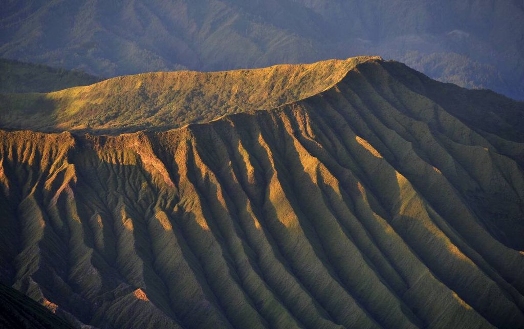 Salah satu sudut Gunung Bromo purba di Kaldera Tengger.