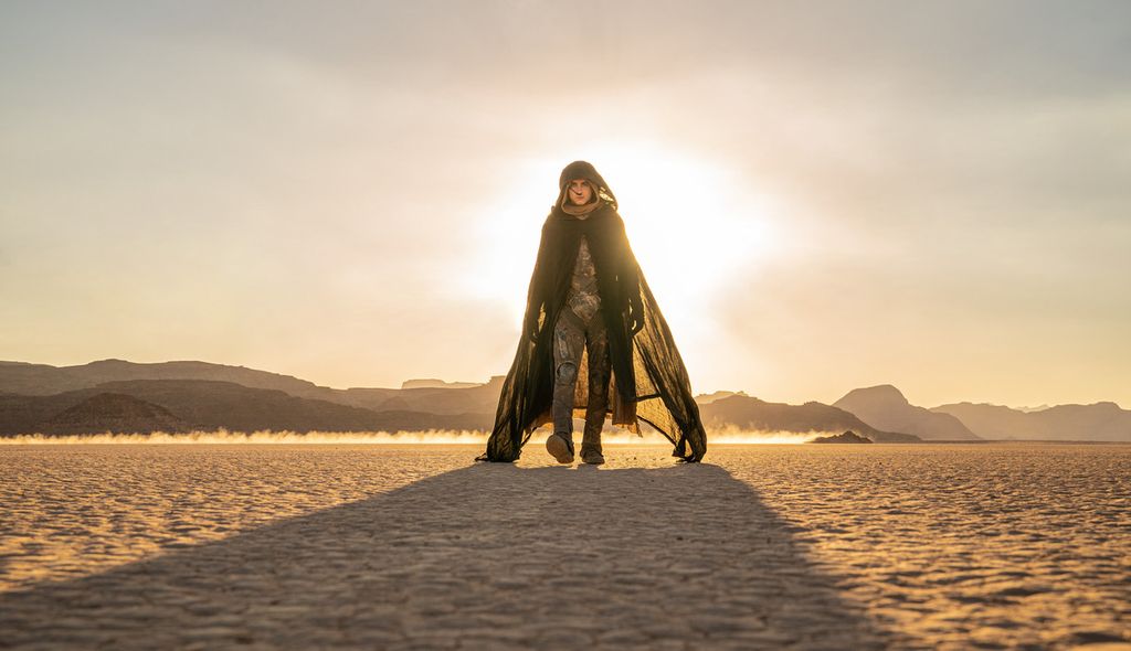 Timothée Chalamet dalam film <i>Dune: Part Two</i>.