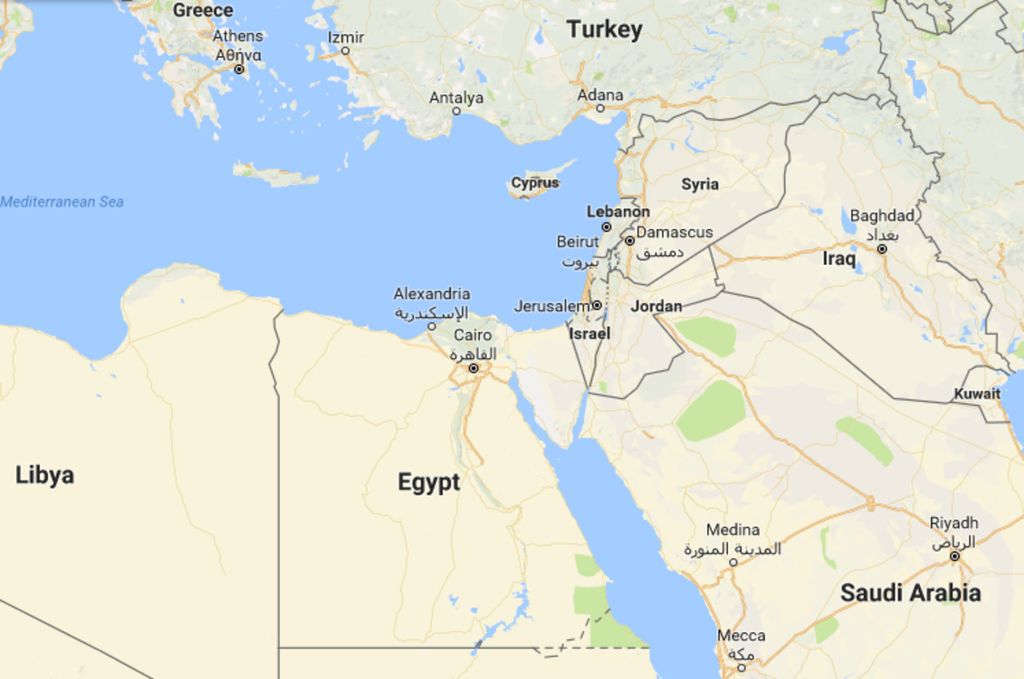 Peta Mesir (Egypt).