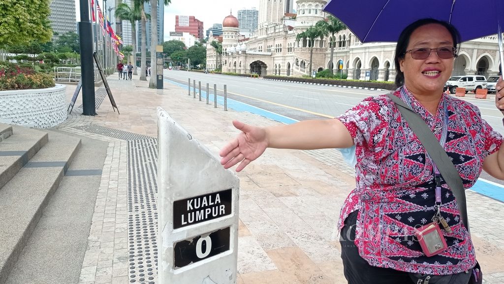 Kawasan Kota Lama Dataran Merdeka sebagai titik nol kilometer Kuala Lumpur, Malaysia, Minggu (16/10/2022). Kawasan ini menjadi salah satu ikon Malaysia.