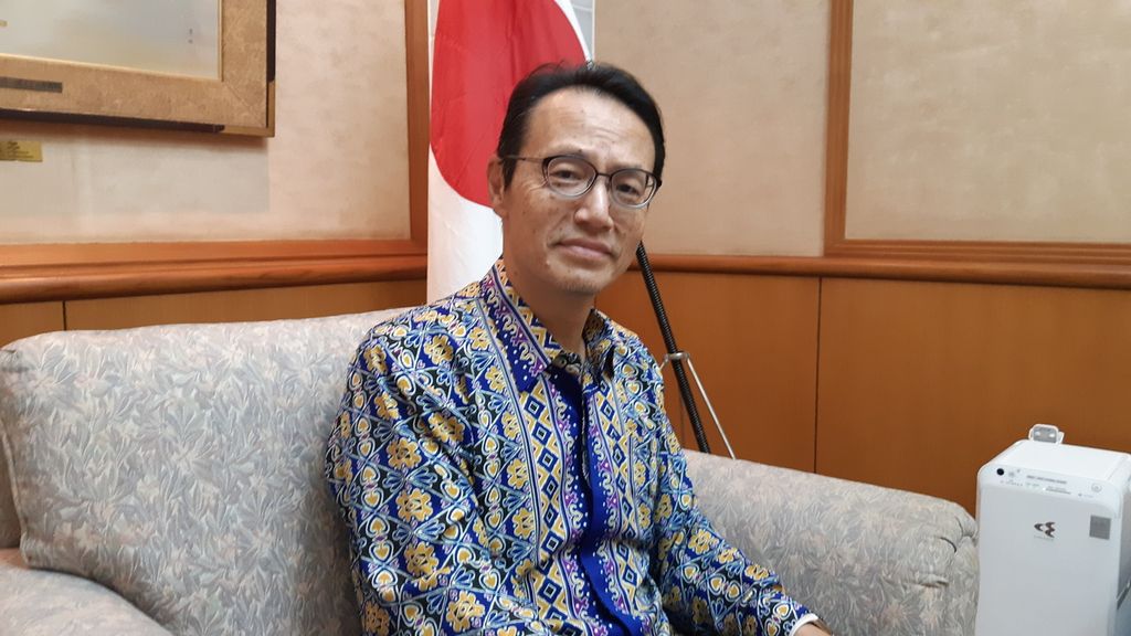  Duta Besar Jepang untuk Indonesia Kanasugi Kenji, di Jakarta, Jumat (20/10/2023).
