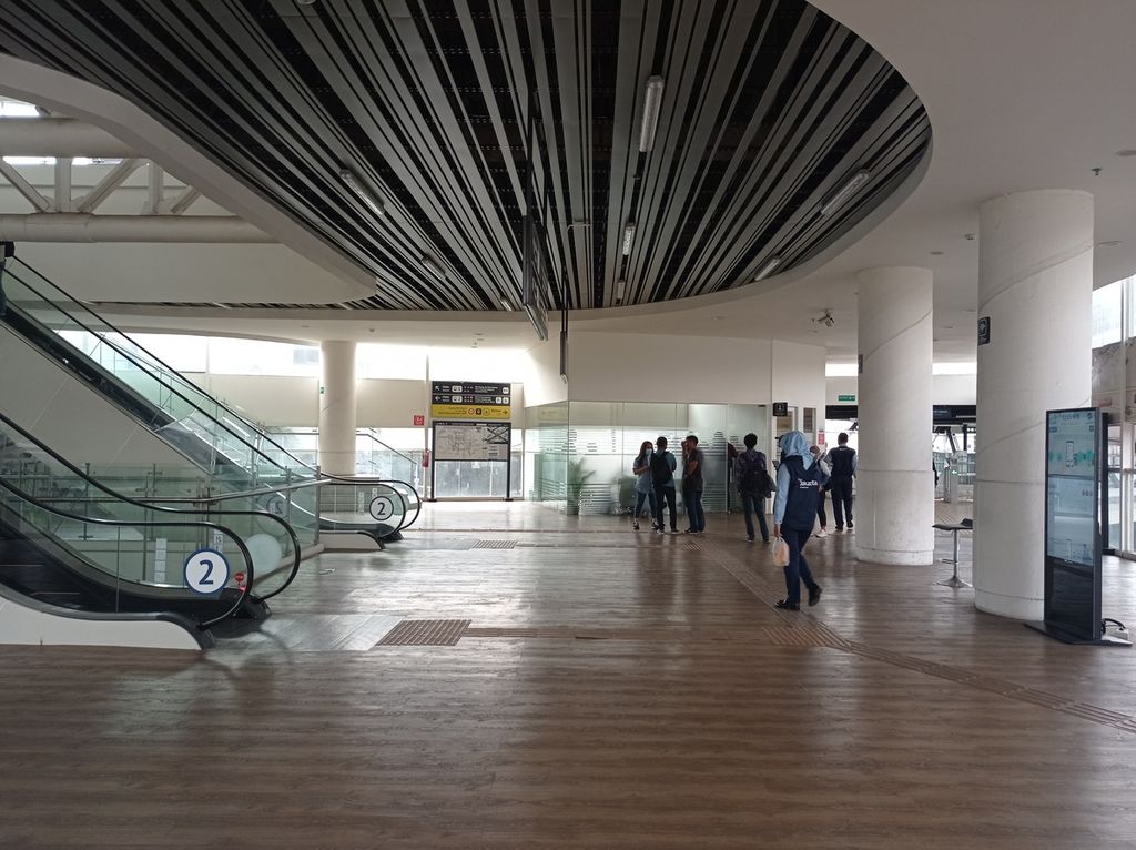 Suasana di CSW ASEAN, Jakarta Selatan, Selasa (9/8/2022). CSW ASEAN merupakan integrasi antarmoda Transjakarta dan MRT.