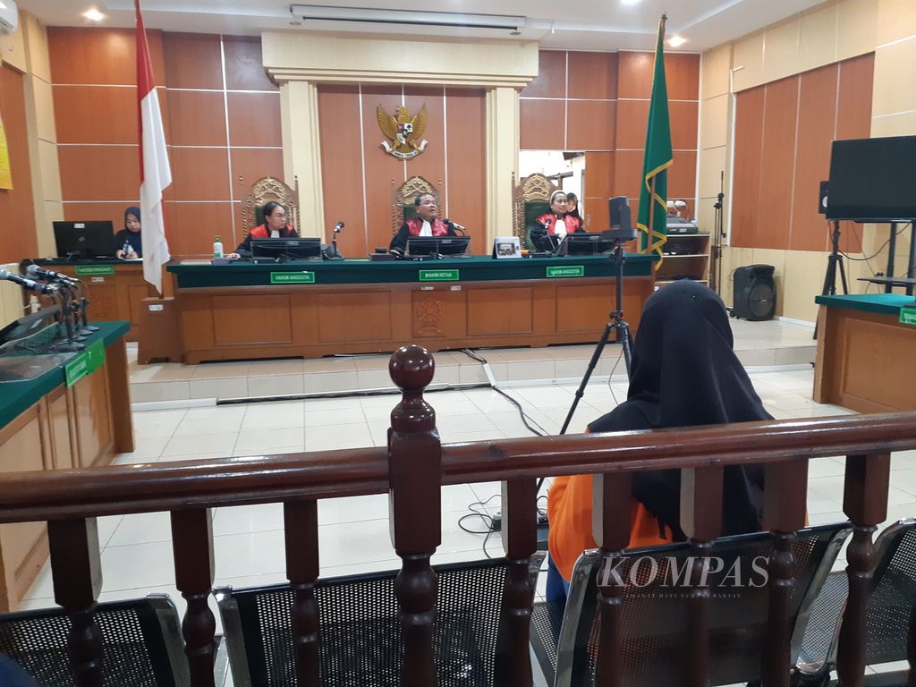 Sidang putusan atas YSA di Pengadilan Negeri Jambi, Kamis (12/10/2023). 