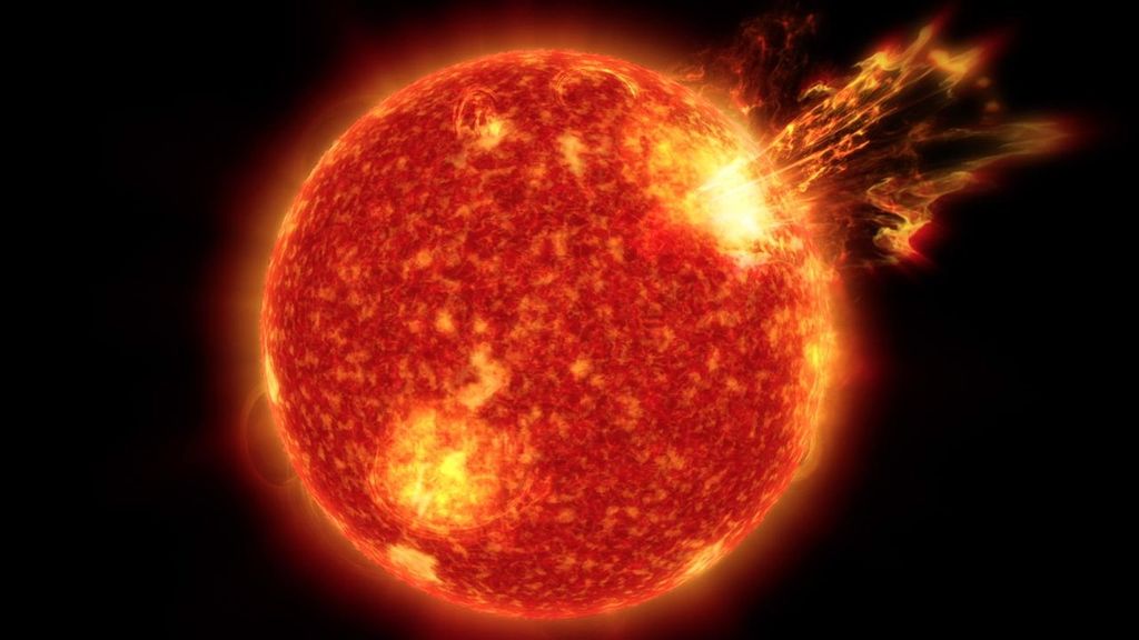 Matahari terbentuk sejak 4,5 miliar tahun lalu. Dalam 5 miliar tahun lagi, proses kematian Matahari akan dimulai seiring habisnya hidrogen di inti Matahari. Bagian luar inti akan mengembang hingga Matahari akan menjadi bintang raksasa merah. 