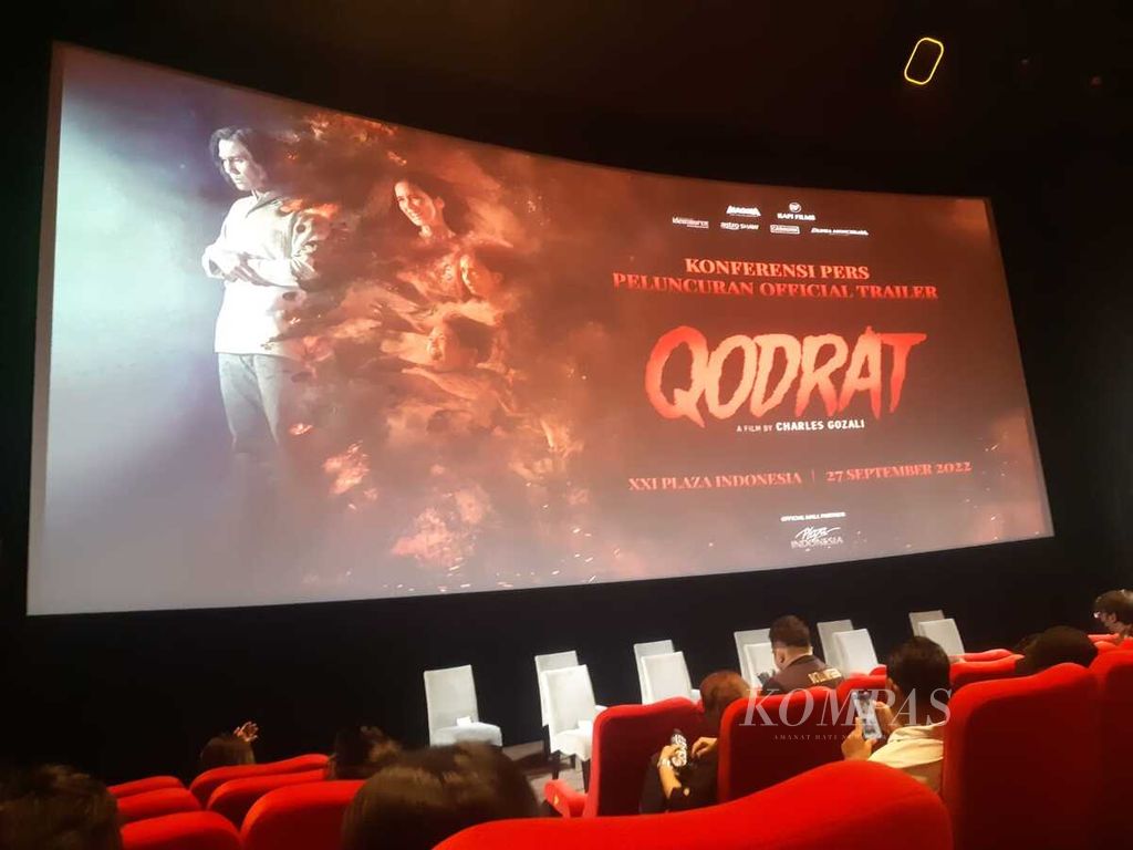 Konferensi pers peluncuran trailer <i>Qodrat</i> di Jakarta, Selasa (27/9/2022).