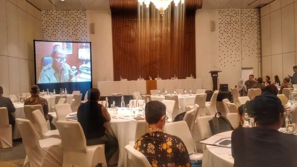 Workshop Keanekaragaman Hayati Ibu Kota Nusantara (IKN) di Jakarta Pusat, Senin (22/5/2023).