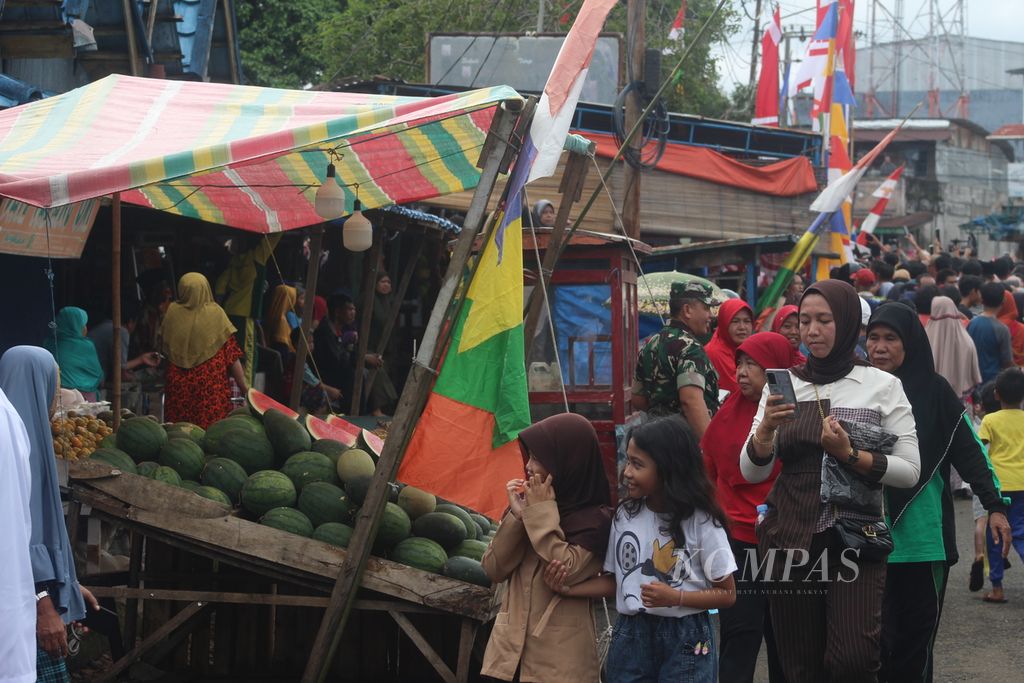 Kondisi Pasar Purwodadi yang terletak di Kabupaten Bengkulu Utara, Provinsi Bengkulu, Jumat (21/7/2023). Menurut rencana, pasar ini akan mulai direvitalisasi tahun ini dan tuntas tahun depan.