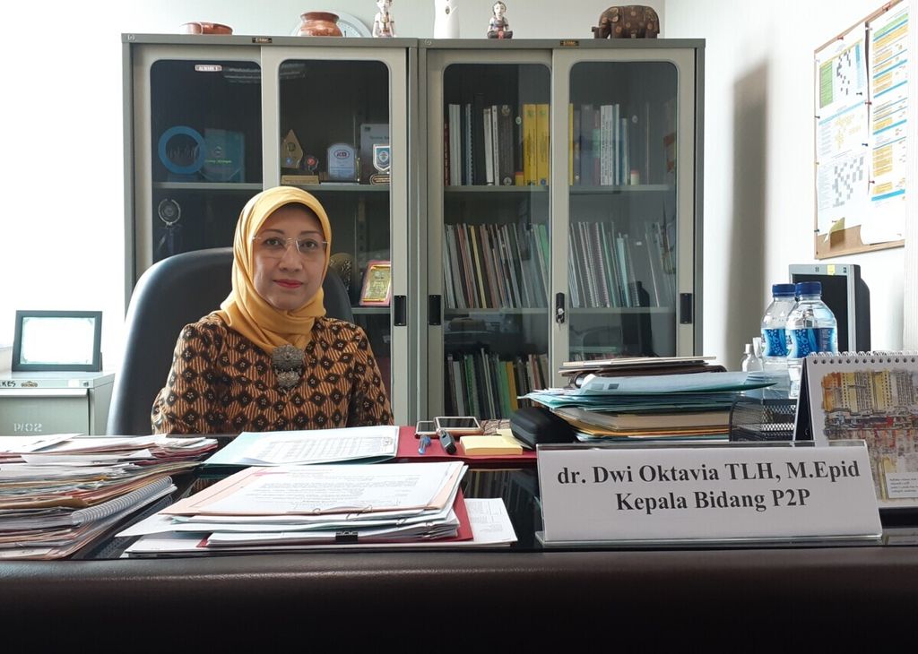 Kepala Bidang Pengendalian dan Pemberantasan Penyakit Dinas Kesehatan Provinsi DKI Jakarta Dwi Oktavia