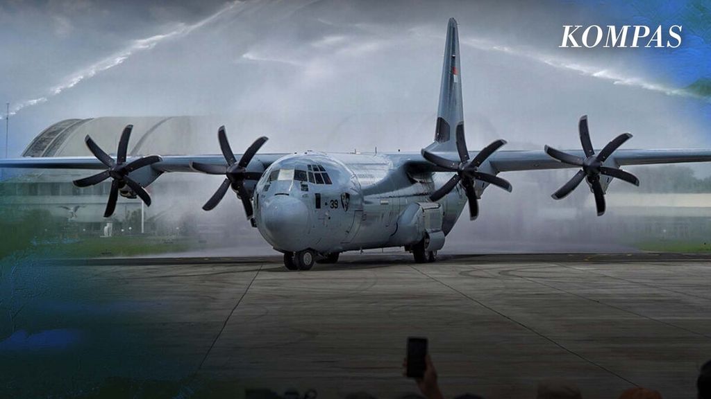 Pesawat Super Hercules Pesanan Kemenhan Tiba di Tanah Air