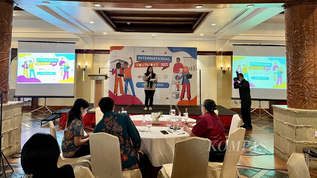 Suasana diskusi bertajuk "Partisipasi Anak Muda dalam Pemantauan Pemilu dan Pemilihan Serentak 2024" di Jakarta (12/8/2022).