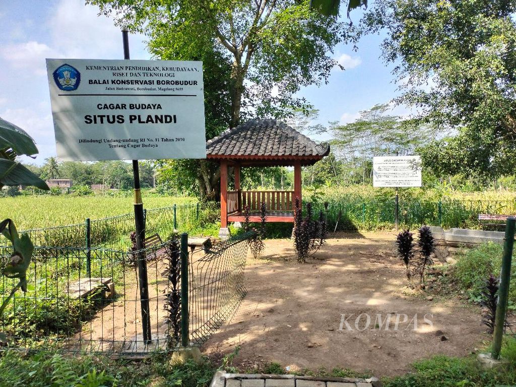   Situs Plandi di Desa Pasuruhan, Kecamatan Mertoyudan, Kabupaten Magelang, Jawa Tengah, Kamis (30/6/2022). Situs ini nantinya akan dikembangkan sebagai salah satu destinasi wisata alternatif sekitar Candi Borobudur.