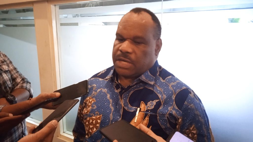 Bupati Yahukimo Didimus Yahuli yang juga Wakil Ketua Asosiasi Bupati Pegunungan Papua.