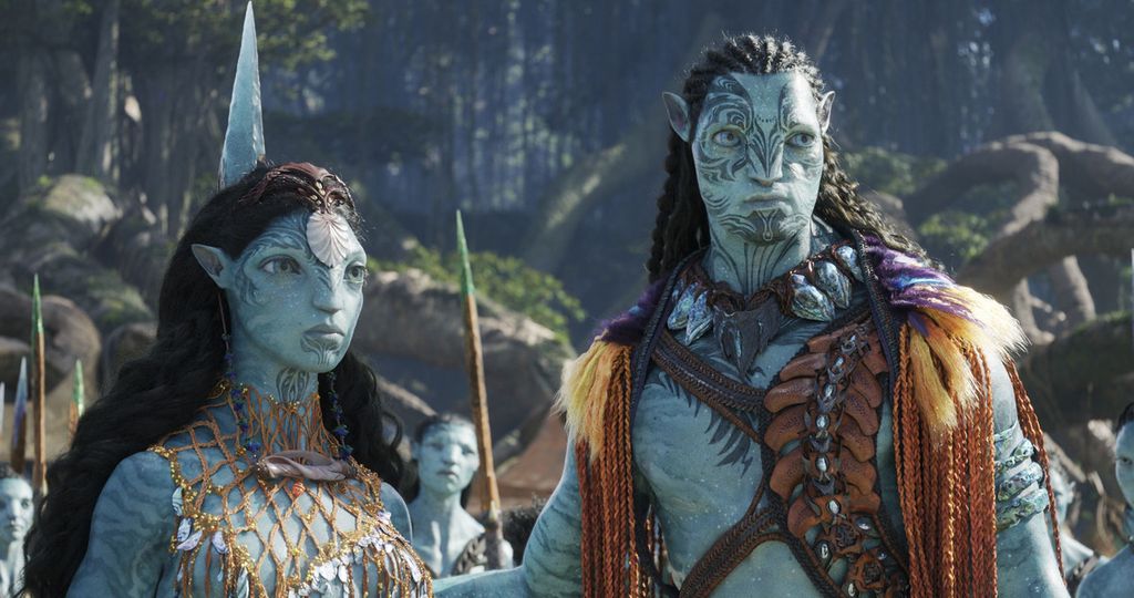 Cuplikan adegan film <i>Avatar: The Way of Water</i>, produksi 20th Century Studios yang mulai tayang Desember 2022 ini.