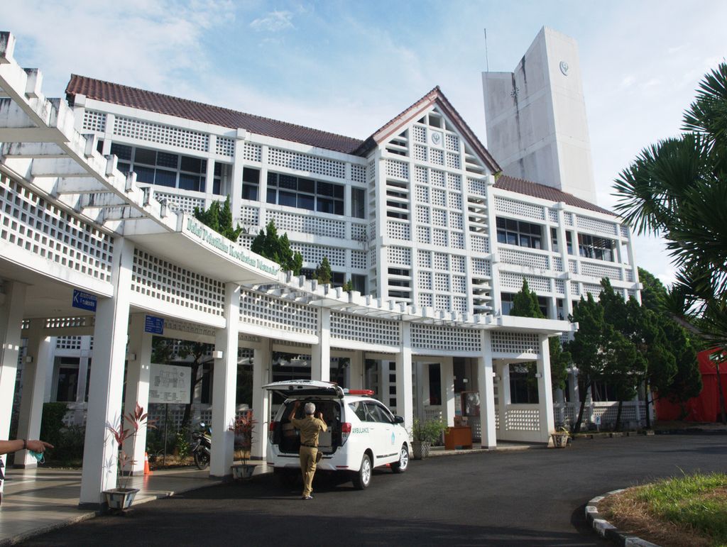 Suasana gedung Badan Pelatihan Kesehatan Manado di Kecamatan Malalayang, Manado, Sulawesi Utara, Selasa (8/6/2021). Gedung itu dijadikan rumah karantina untuk pasien terkait Covid-19.