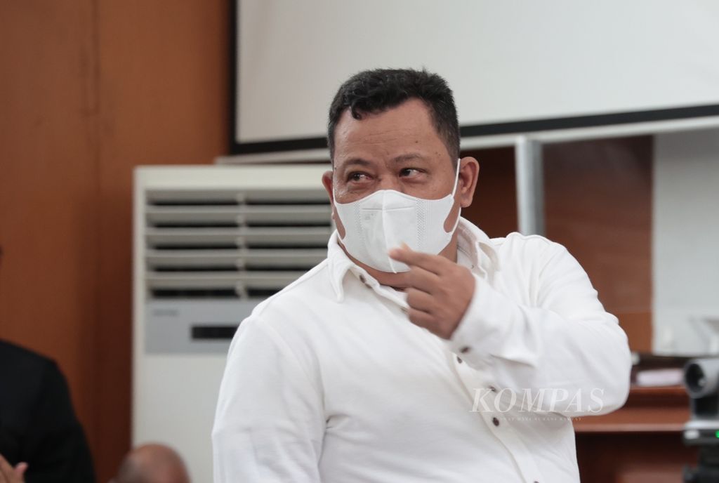 Terdakwa kasus pembunuhan berencana Nofriansyah Yosua Hutabarat atau Brigadir J, Kuat Ma’ruf, menjalani sidang pembacaan putusan lanjutan di Pengadilan Negeri Jakarta Selatan, Selasa (14/2/2023). 