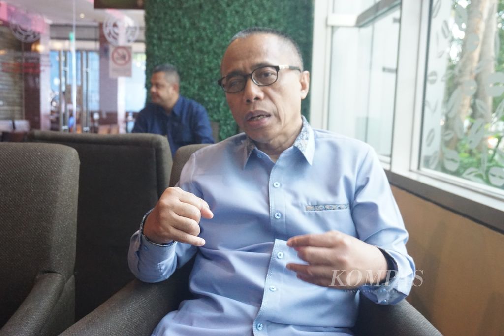 Chairman of the National Mandate Party Expert Council who is also an Economist for Sustainable Development Indonesia (SDI), Dradjad Wibowo, in Jakarta Thursday (22/2/2024).