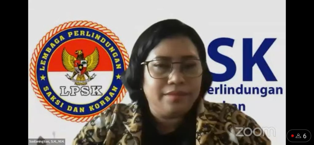 Wakil Ketua LPSK Susilaningtias