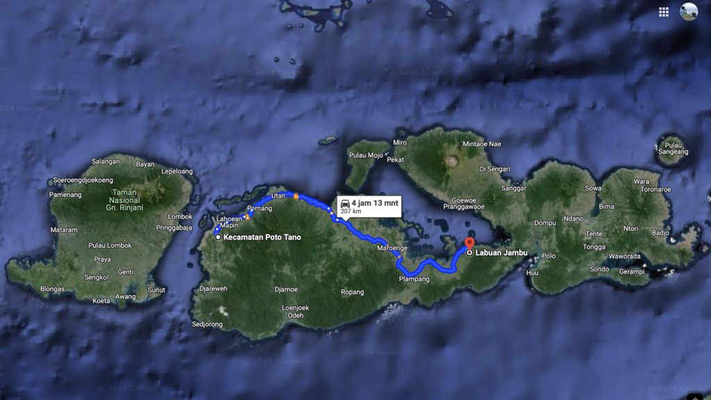Lokasi Teluk Saleh Sumbawa