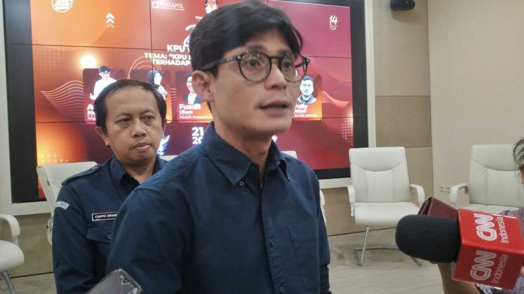Anggota KPU, August Mellaz, saat ditemui di kantor KPU, Jakarta Pusat, Selasa (21/3/2023).