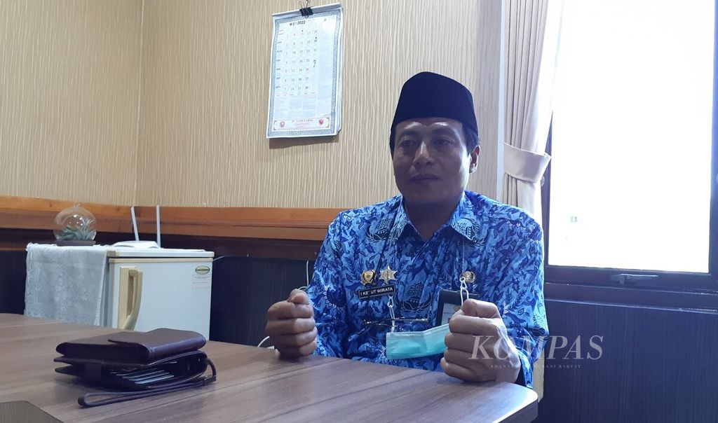Kepala Balai Besar Veteriner Denpasar I Ketut Wirata di Kantor Balai Besar Veteriner Denpasar, Kota Denpasar, Bali, Selasa (17/5/2022).