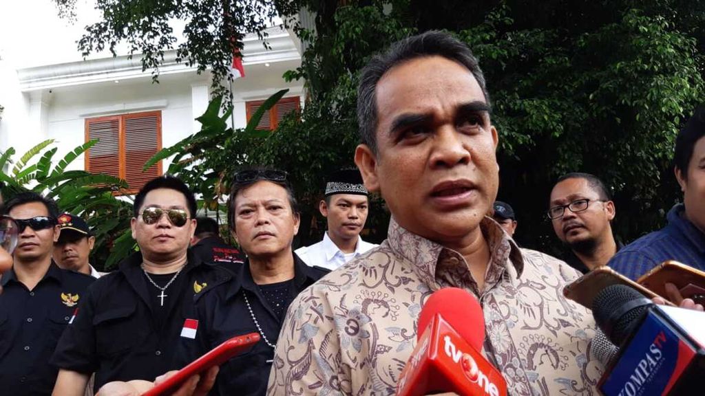 Sekretaris Jenderal Partai Gerakan Rakyat Indonesia Merdeka Ahmad Muzani