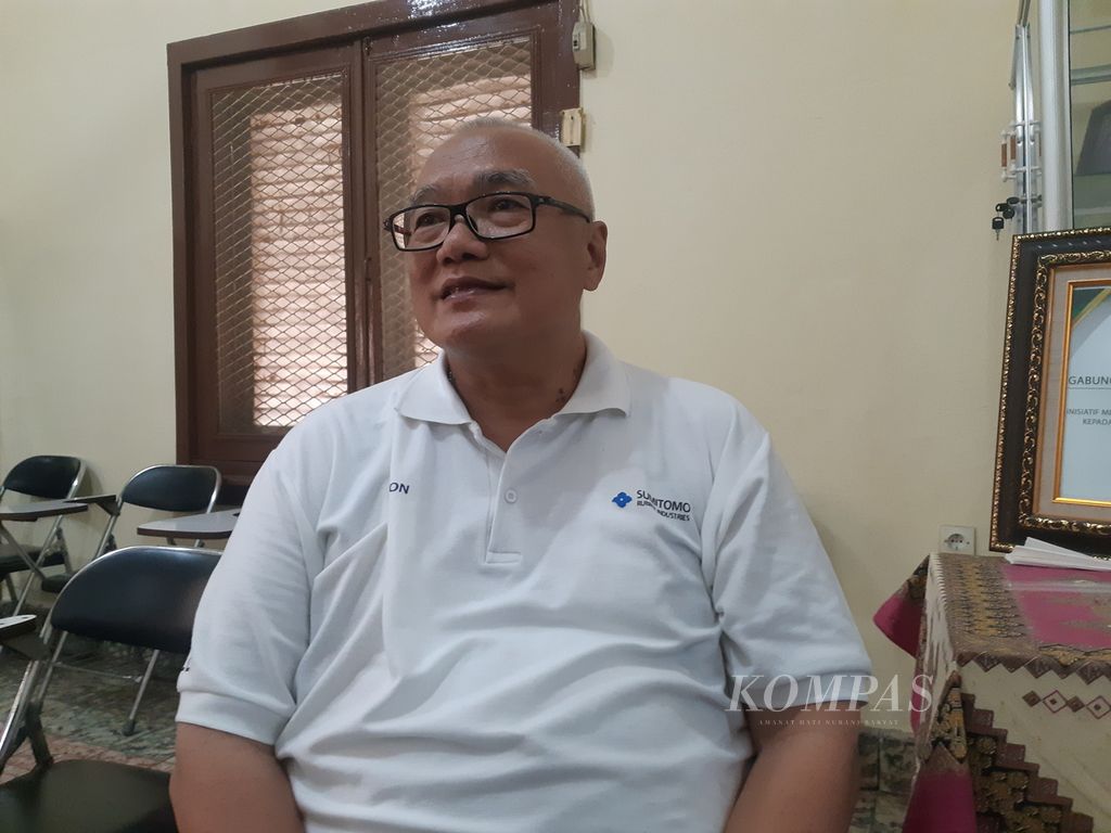 Ketua Gabungan Perusahaan Karet Indonesia (Gapkindo) Sumatera Selatan Alex Kurniawan Edy.