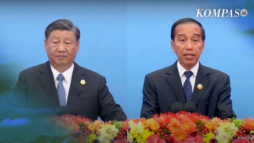 Xi Jinping and Joko Widodo Sat Together at the Belt and Road Initiative Forum.