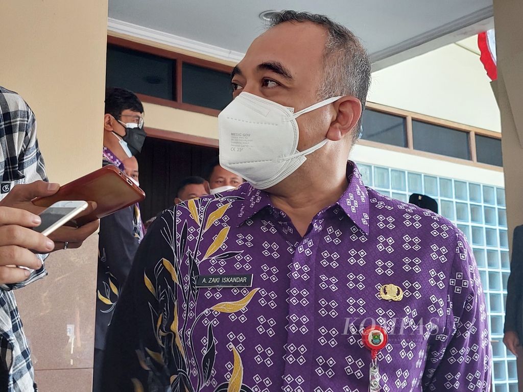 Bupati Tangerang Ahmed Zaki Iskandar ketika dijumpai di Tangerang, Banten.