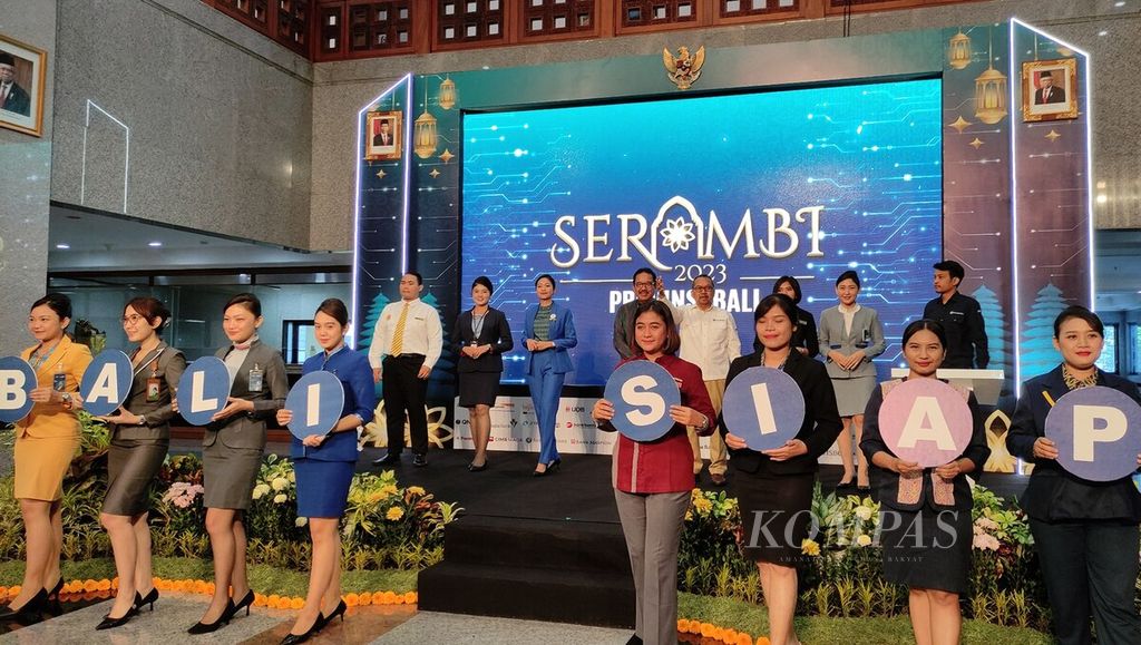 Perwakilan BI Bali bersama Pemprov Bali menggelar acara bertajuk Kick Off Serambi 2023 Provinsi Bal" di Kantor Perwakilan BI Bali, Kota Denpasar, Senin (27/3/2023).