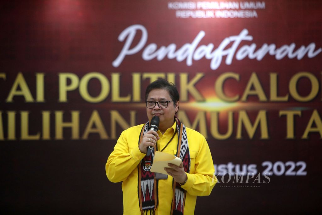 Ketua Umum Partai Golkar Airlangga Hartarto. 