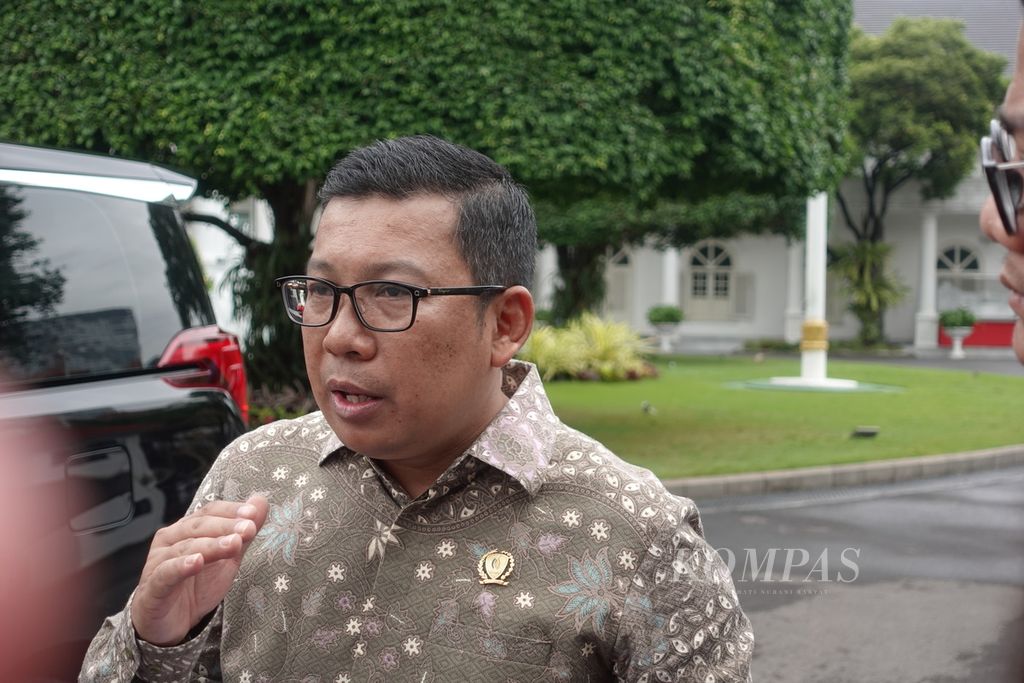 Kepala Badan Pangan Nasional Arief Prasetyo Adi di kompleks Istana Kepresidenan Jakarta, Rabu (15/3/2023).