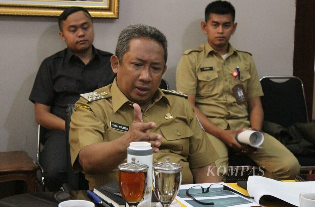 Wakil Wali Kota Bandung Yana Mulyana di Balai Kota Bandung, Senin (7/10/2019).