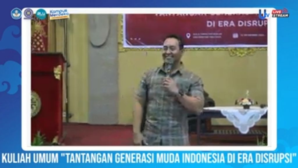 Kuliah umum dari mantan Panglima TNI Jenderal (Purn) Andika Perkasa di Fakultas Hukum Universitas Udayana, Kota Denpasar, Bali, Selasa (12/9/2023). 