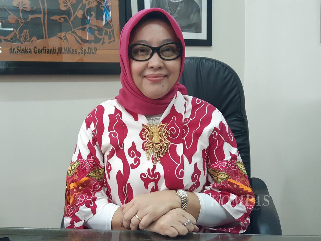 Kepala Dinas Pemberdayaan Perempuan, Perlindungan Anak, dan Keluarga Berencana Jawa Barat Siska Gerfianti di Bandung, Jumat (27/10/2023).