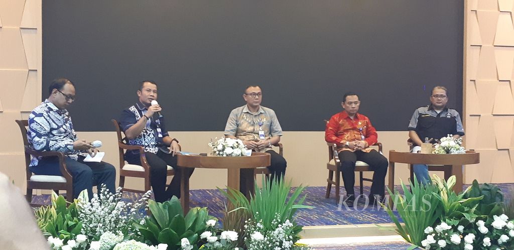 Sosialisasi angkutan mudik gratis 2024 berlangsung di Kantor Kementerian Perhubungan, Jakarta, Jumat (22/3/2024).