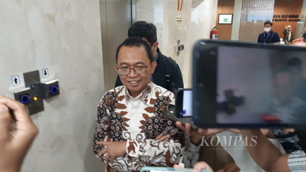 M Kuncoro Wibowo, Direktur Utama PT Transportasi Jakarta yang baru dilantik, Rabu (11/1/2023).