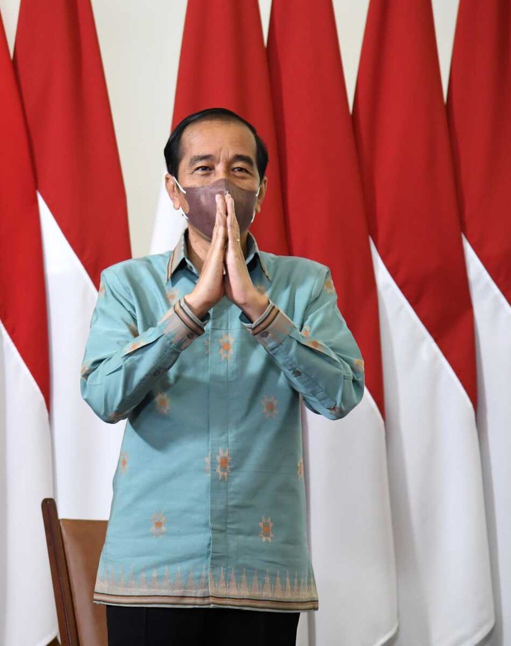 Presiden Joko Widodo menghadiri acara puncak peringatan Hari Pers Nasional Tahun 2022 secara virtual dari Istana Kepresidenan Bogor, Jawa Barat, 9 Februari 2022.