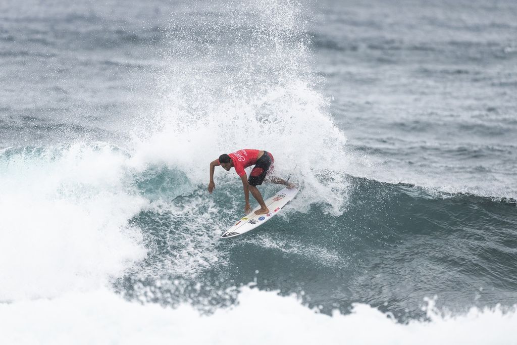 Peselancar Indonesia, Rio Waida, tampil di ajang kualifikasi terakhir, International Surfing Association World Surfing Games 2024 atau Gim Selancar Dunia Asosiasi Selancar Internasional yang digelar di Arecibo, Puerto Rico, 23 Februari-3 Maret 2024.
