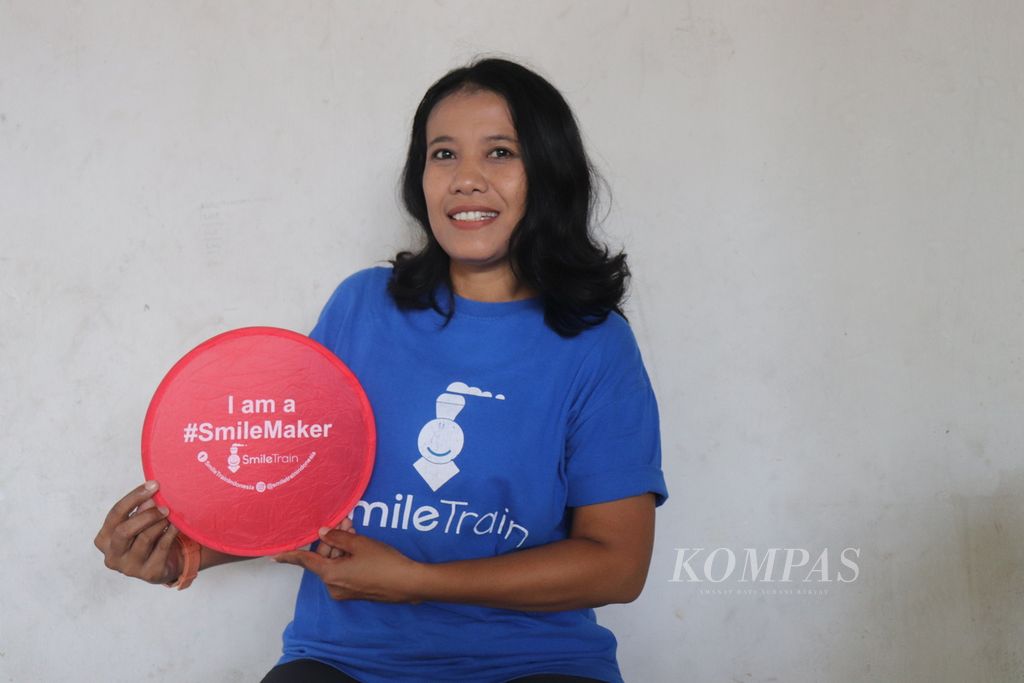 Selfina, pekerja sosial Smile Train Wilayah Sulteng, Jumat (24/6/2022).