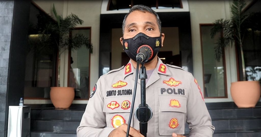 Kabid Humas Polda Banten Komisaris Besar Shinto Silitonga di Polda Banten.