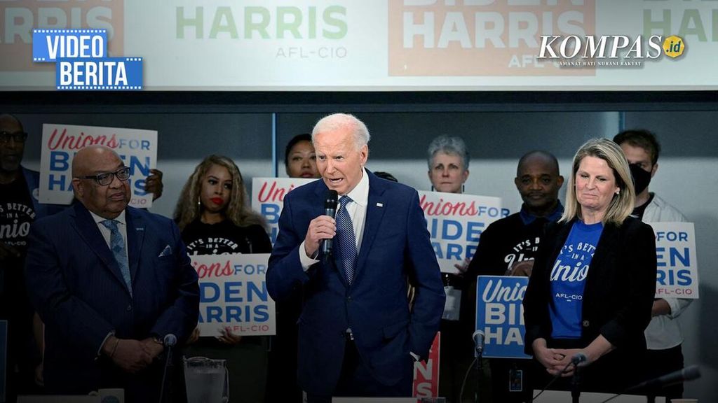 Kesal didesak sudahi pencalonan, Joe Biden tantang para elite di Konvensi Partai Demokrat, beberapa waktu lalu. 