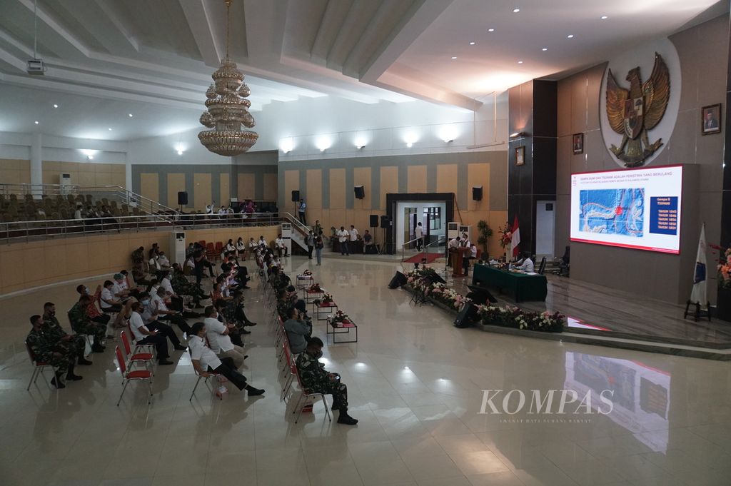Suasana Aula Mapalus di Kantor Gubernur Sulut, Manado, Rabu (7/10/2020).